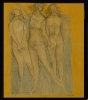 La spiaggia, matite e terre, 50x70, 2006