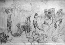 Lavoro nei campi, progetto per concorso, 1990