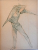 Pescatore, matite colorate, 1980/90