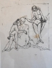La spiaggia, china su acetato serigrafico, 1980/90