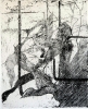 Volo di cormorani, acquaforte, 1969
