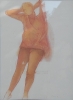 Figura distesa, pastelli e terra, 70x100, 2009