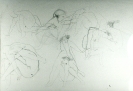 Studio, matita e carta, 1980/90