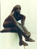 Bagnante, gesso nero, cm. 120, 1989