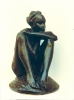 Giovane bagnante seduta, resina, cm. 100, 1980/90 Coll. prof. Gatto