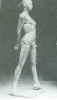 Grande ballerina, gesso patinato h. 180, 1980/90