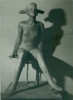 Grande ballerina seduta, cemento patinato, cm. 150, 1970/80 Coll. prof. Scordo