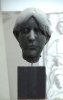 Ritratto di giovane, terracotta ceramicata, 1977 Coll. arch. C. Pellicanò
